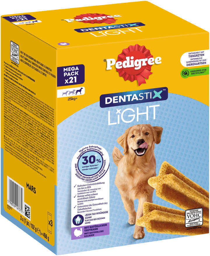 Pedigree Hundeleckerli DENTASTIX Light für große Hunde